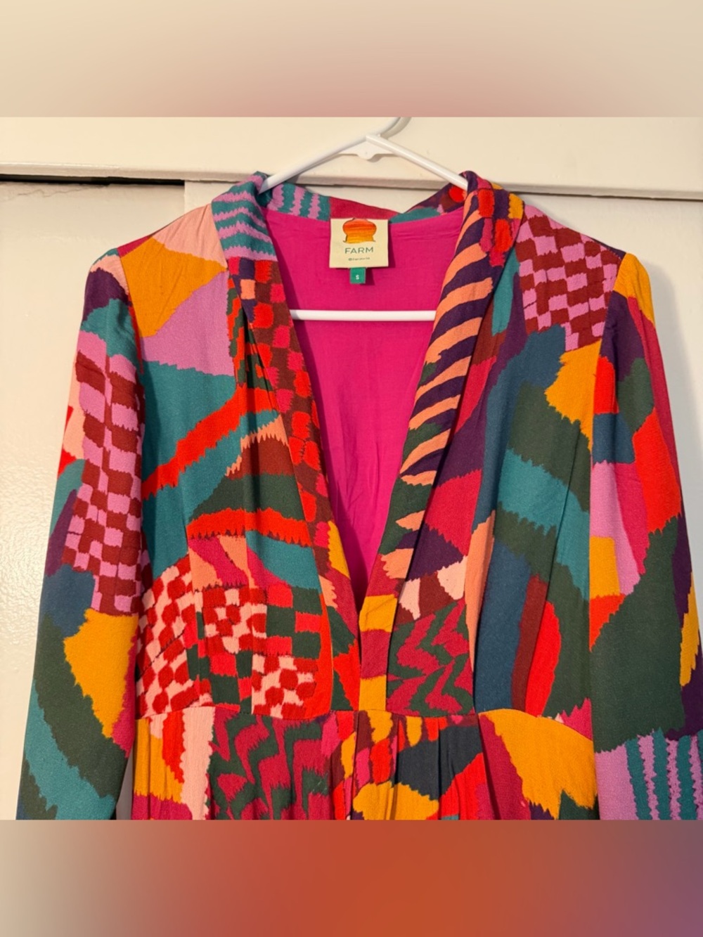 FARM Rio Bold Abstract Multi-Color Maxi Dress - Picture 2 of 8